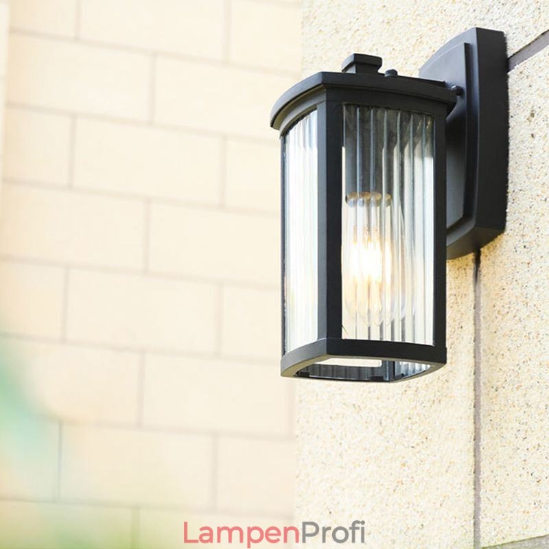 Moderne einfache Außenleuchte wasserdichte quadratische Säulenwandleuchte Hofkorridor