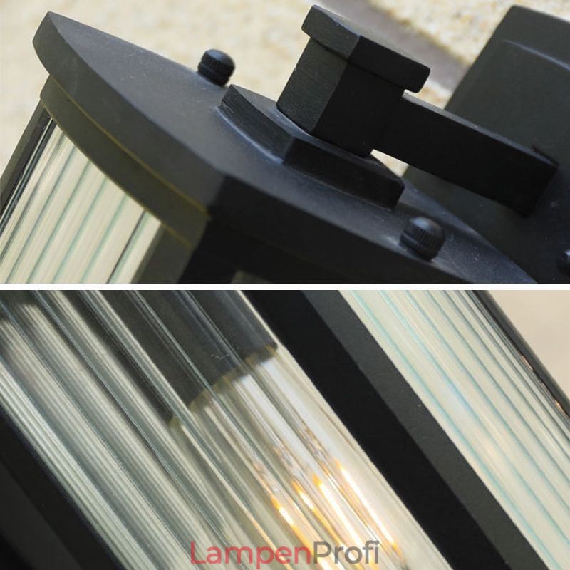 Moderne einfache Außenleuchte wasserdichte quadratische Säulenwandleuchte Hofkorridor