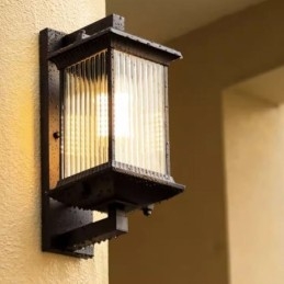 Chinesische Außenleuchte Wasserdichte Glaswandleuchte Hof Korridor Garten Balkon