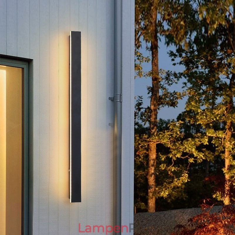 Outdoor Lange Moderne Zeitgenössische Wand Lampe Wandleuchte Wand Licht IP 44 für Veranda Terrasse Garten