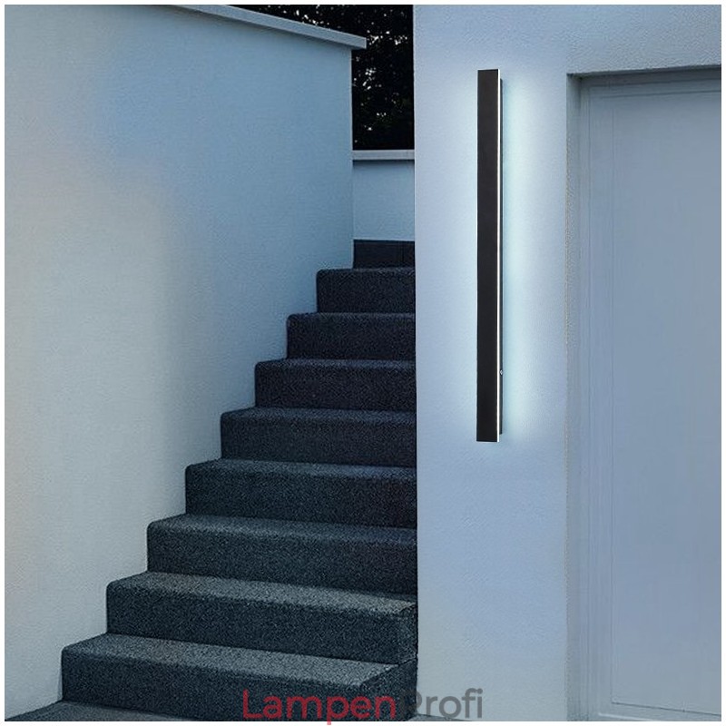 Outdoor Lange Moderne Zeitgenössische Wand Lampe Wandleuchte Wand Licht IP 44 für Veranda Terrasse Garten