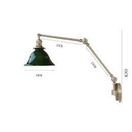 Moderne Wandleuchte mit Glasschirm