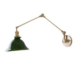 Moderne Wandleuchte mit Glasschirm