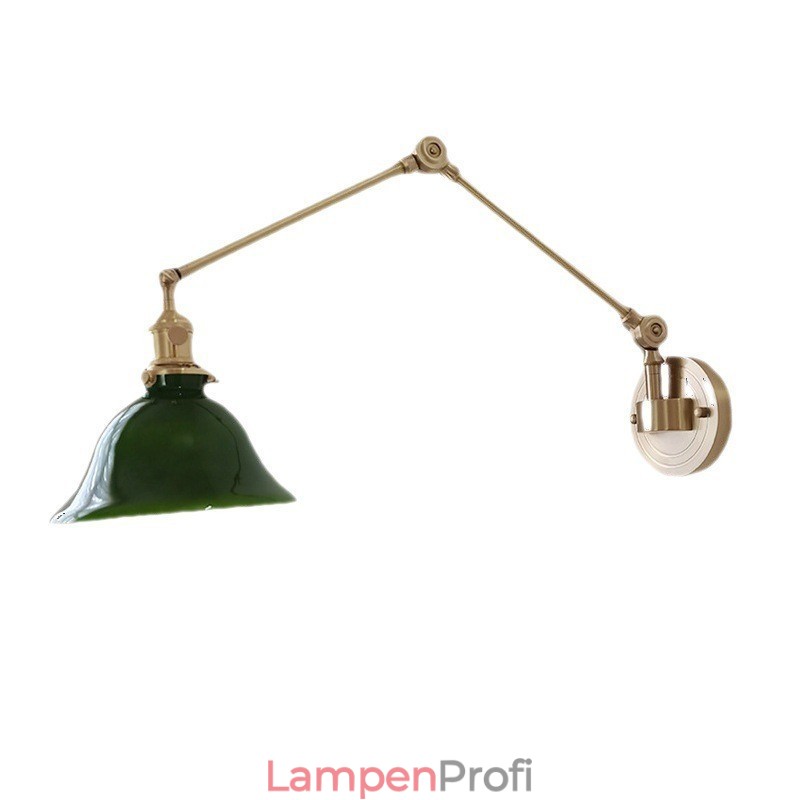 Moderne Wandleuchte mit Glasschirm