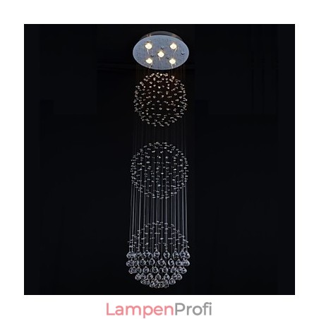 Moderne zeitgenössische Kristall Chrom Metall Unterputz Moderne zeitgenössische Kristall Chrom Metall Unterputz