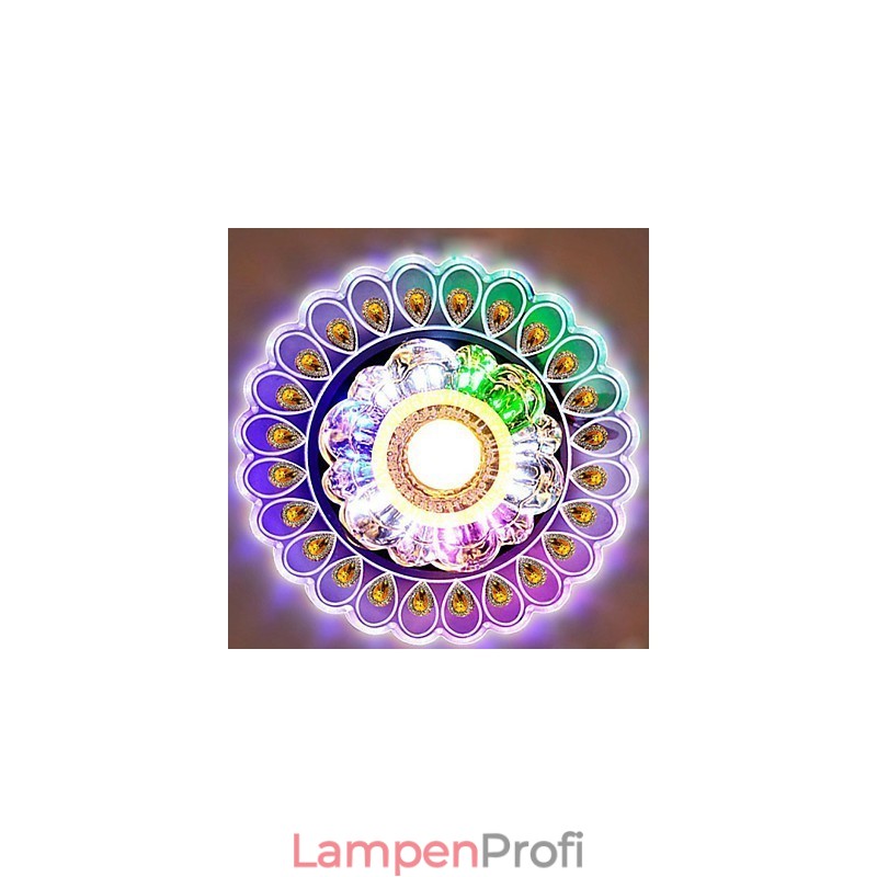 Kristall Deckenleuchte Spotlight SMD 3W Kreative Lampe Leuchtstoffröhre Bunte Farbe Dome Licht