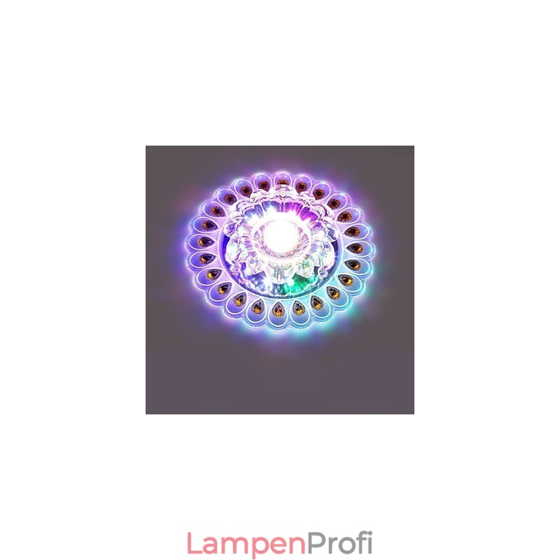 Kristall Deckenleuchte Spotlight SMD 3W Kreative Lampe Leuchtstoffröhre Bunte Farbe Dome Licht