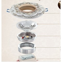 Strahler im Mini-Stil, traditionell, klassisch, aus Harz