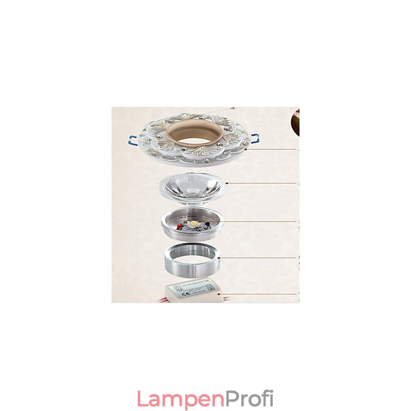 Strahler im Mini-Stil, traditionell, klassisch, aus Harz