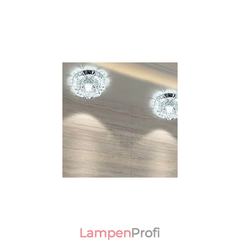 Kristall Deckenleuchte Spotlight SMD 3W Kreative Lampe Leuchtstoffröhre Bunte Farbe Dome Licht