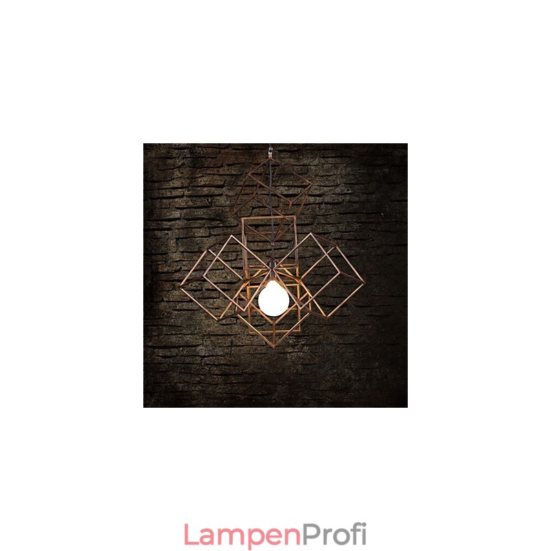 Pendant 1 Light Vintage Minimalist Iron Painting Chandelier