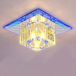 Mini Kristall Deckenleuchte Spotlight SMD 3W Kreative Lampe Leuchtstoffröhre Bunte Farbe Quadratische Kuppelleuchte