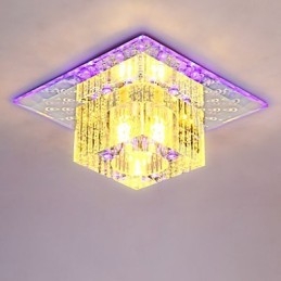 Mini Kristall Deckenleuchte Spotlight SMD 3W Kreative Lampe Leuchtstoffröhre Bunte Farbe Quadratische Kuppelleuchte