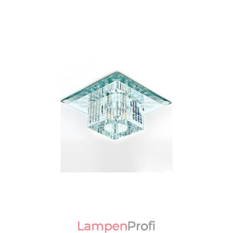 Mini Kristall Deckenleuchte Spotlight SMD 3W Kreative Lampe Leuchtstoffröhre Bunte Farbe Quadratische Kuppelleuchte