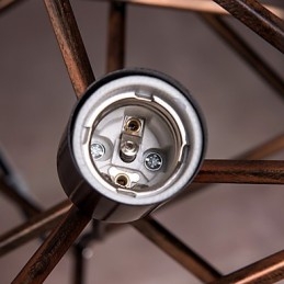 Pendant 1 Light Vintage Minimalist Iron Painting Chandelier