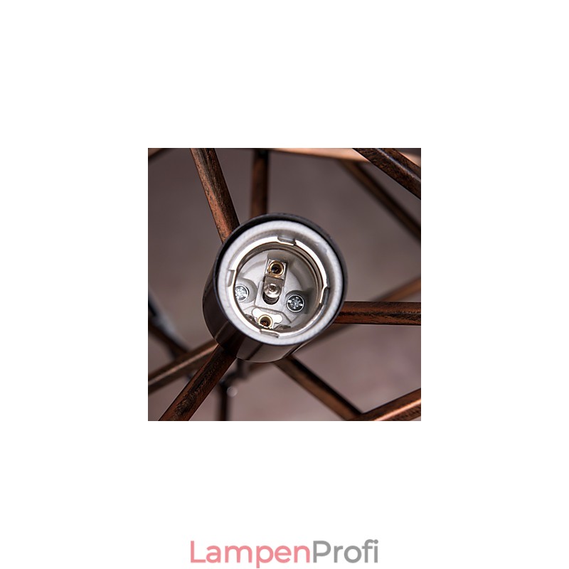 Pendant 1 Light Vintage Minimalist Iron Painting Chandelier