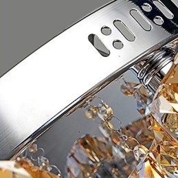 Moderne zeitgenössische Unterputzmontage aus Metall