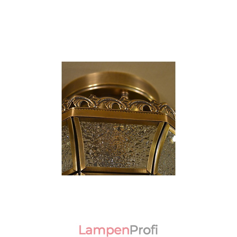 Traditionelle, klassische Einbaustrahler aus Messing und Metall im Mini-Stil