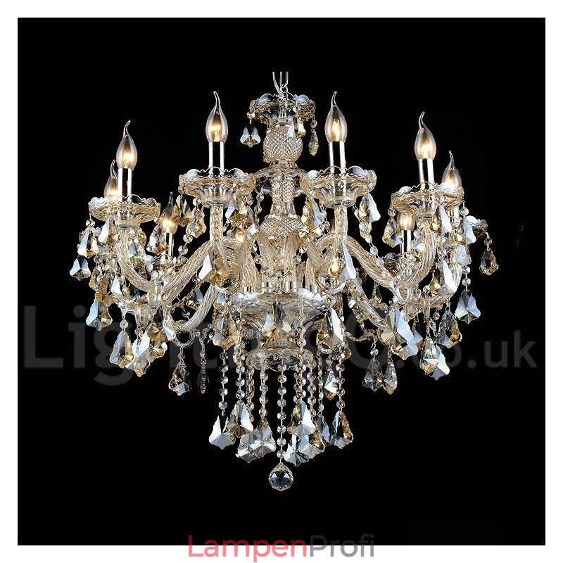 Cognac Kristall Farbe Pendelleuchte Kristall Modern Zeitgenössisch Traditionell Klassisch Retro Laterne Land