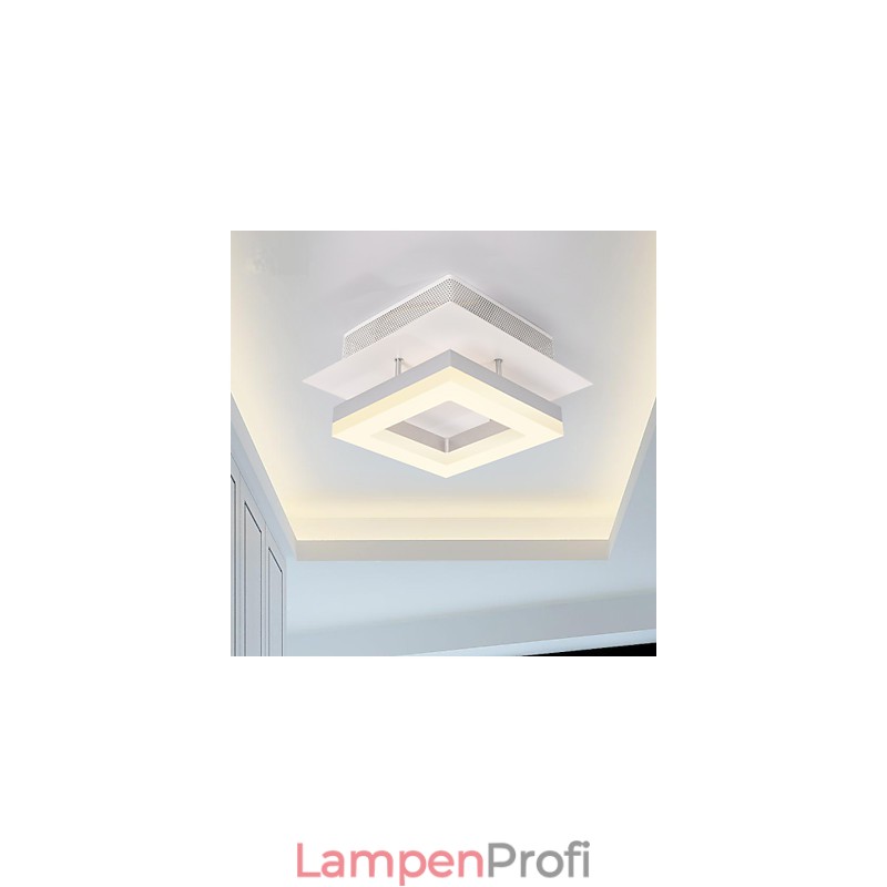 Moderne, zeitgenössische Deckenleuchte aus Acryl, 9 W