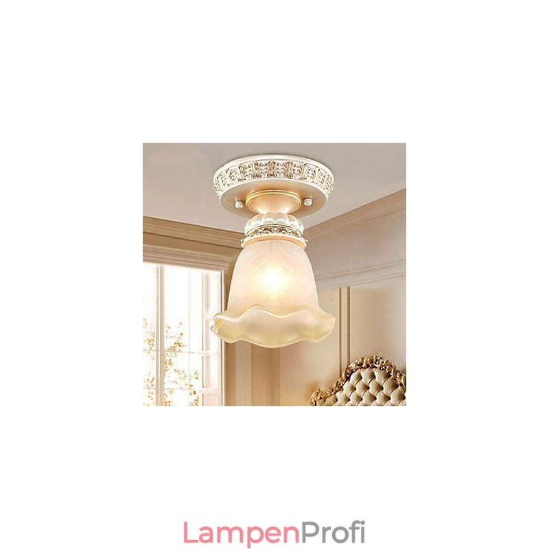 Traditionelle, klassische Einbaustrahler im Mini-Stil mit Malerei aus Kunstharz