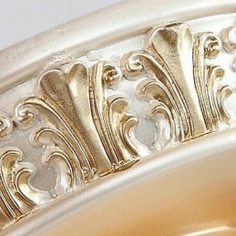 Traditionelle, klassische Einbaustrahler im Mini-Stil mit Malerei aus Kunstharz