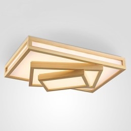 Moderne zeitgenössische Mini-Stil Malerei Holz Bambus Unterputz