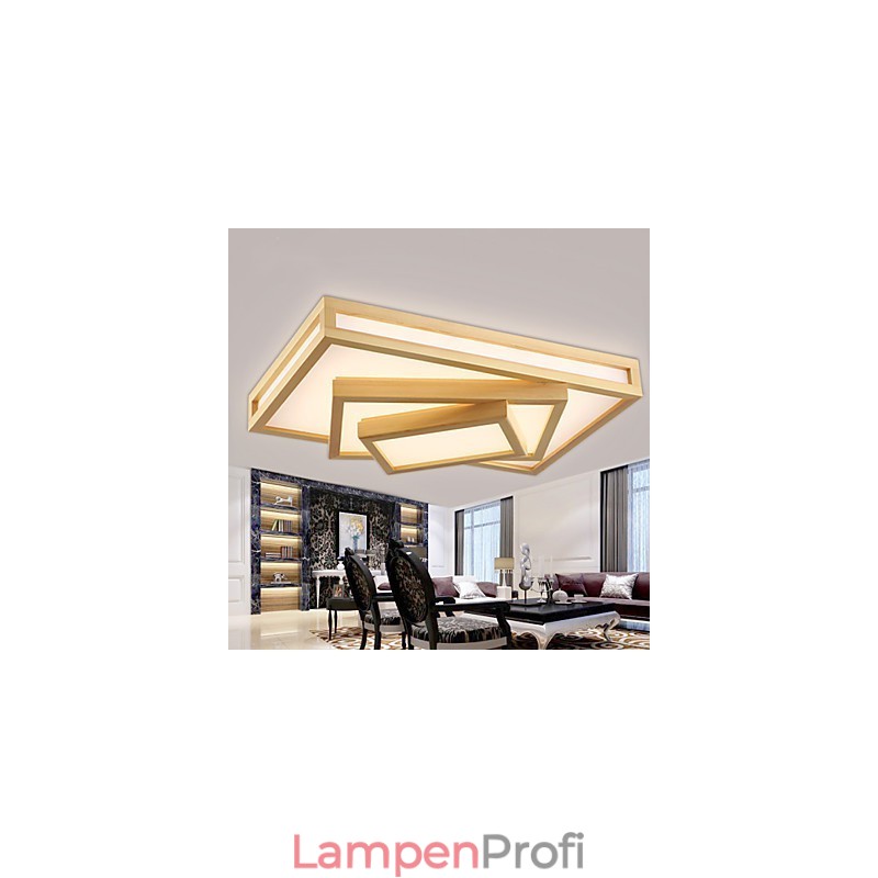 Moderne zeitgenössische Mini-Stil Malerei Holz Bambus Unterputz