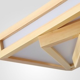 Moderne zeitgenössische Mini-Stil Malerei Holz Bambus Unterputz