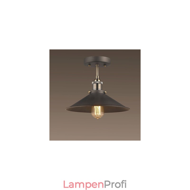Vintage Mini Edison Deckenleuchte 1 Licht Metall Unterputzmontage