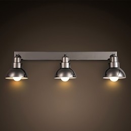 Unterputz-Trinalkopfleuchte, weißes Glas, Aluminiumrahmen, modisch, modern