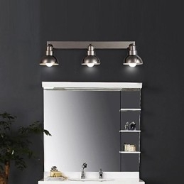 Unterputz-Trinalkopfleuchte, weißes Glas, Aluminiumrahmen, modisch, modern