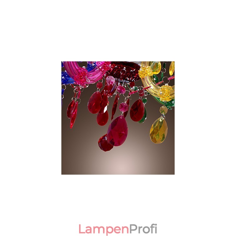 Traditioneller klassischer Kronleuchter aus Kristall, Chrom und Acryl