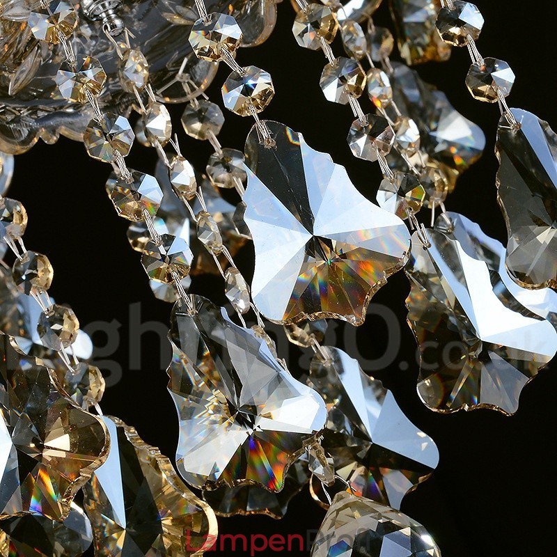 Cognac Kristall Farbe Pendelleuchte Kristall Modern Zeitgenössisch Traditionell Klassisch Retro Laterne Land