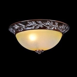 Deckenleuchte Weiß Gelb Glas Harz Silber Carving Europäischen Klassisch