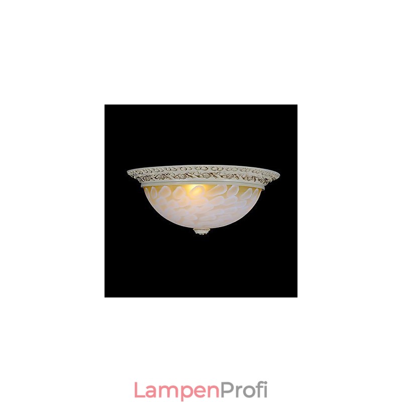 Weiße Unterputzleuchte Muster Glas Harz Gold Carving Europäischen Klassischen