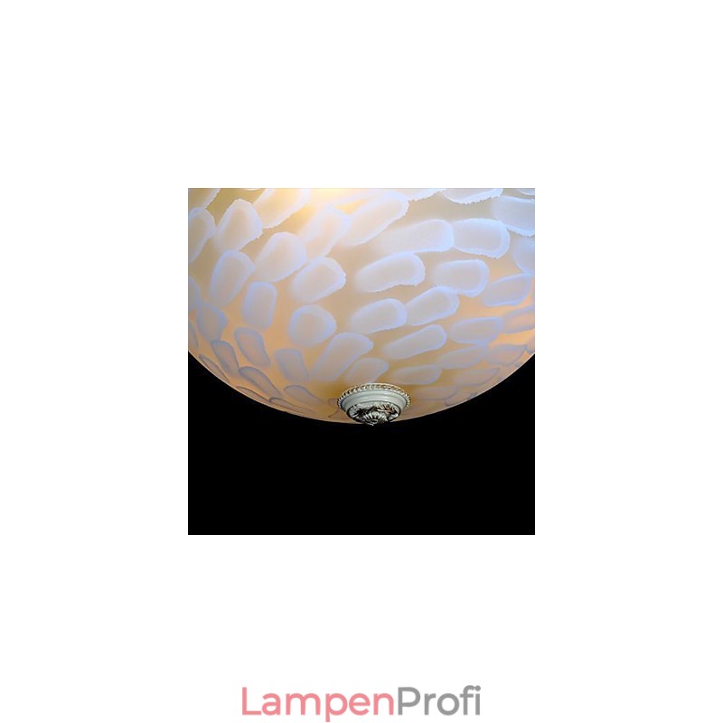 Weiße Unterputzleuchte Muster Glas Harz Gold Carving Europäischen Klassischen