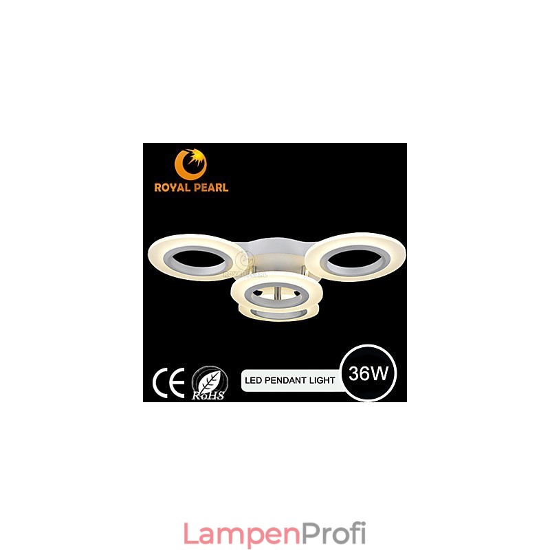 Moderne Pendelleuchte Vier Köpfe Acryl Kreis Licht