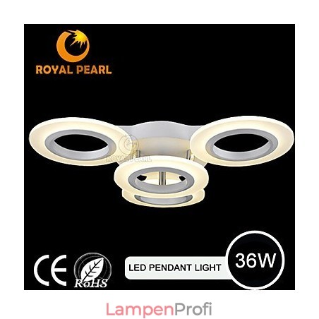 Moderne Pendelleuchte Vier Köpfe Acryl Kreis Licht