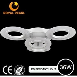 Moderne Pendelleuchte Vier Köpfe Acryl Kreis Licht