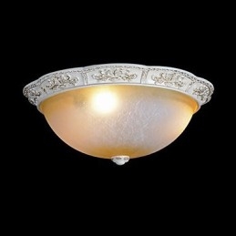 Weiße Unterputzleuchte Gelb Weiß Glas Harz Muster Carving Europäischen Klassischen