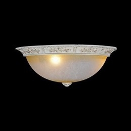 Weiße Unterputzleuchte Gelb Weiß Glas Harz Muster Carving Europäischen Klassischen