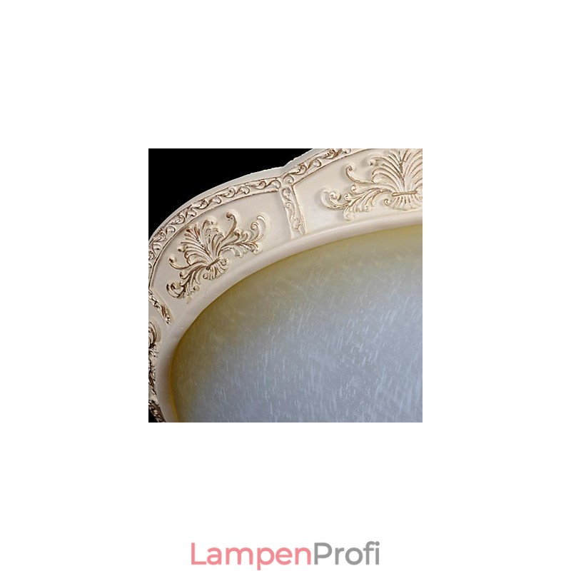 Weiße Unterputzleuchte Gelb Weiß Glas Harz Muster Carving Europäischen Klassischen