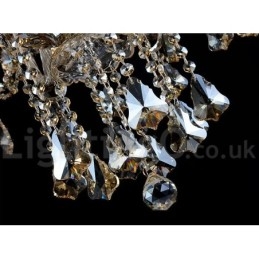 Cognac Kristall Farbe Pendelleuchte Kristall Modern Zeitgenössisch Traditionell Klassisch Retro Laterne Land