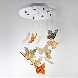 Kristalllampe Kreisförmige Schmetterlingskristalllampe 4