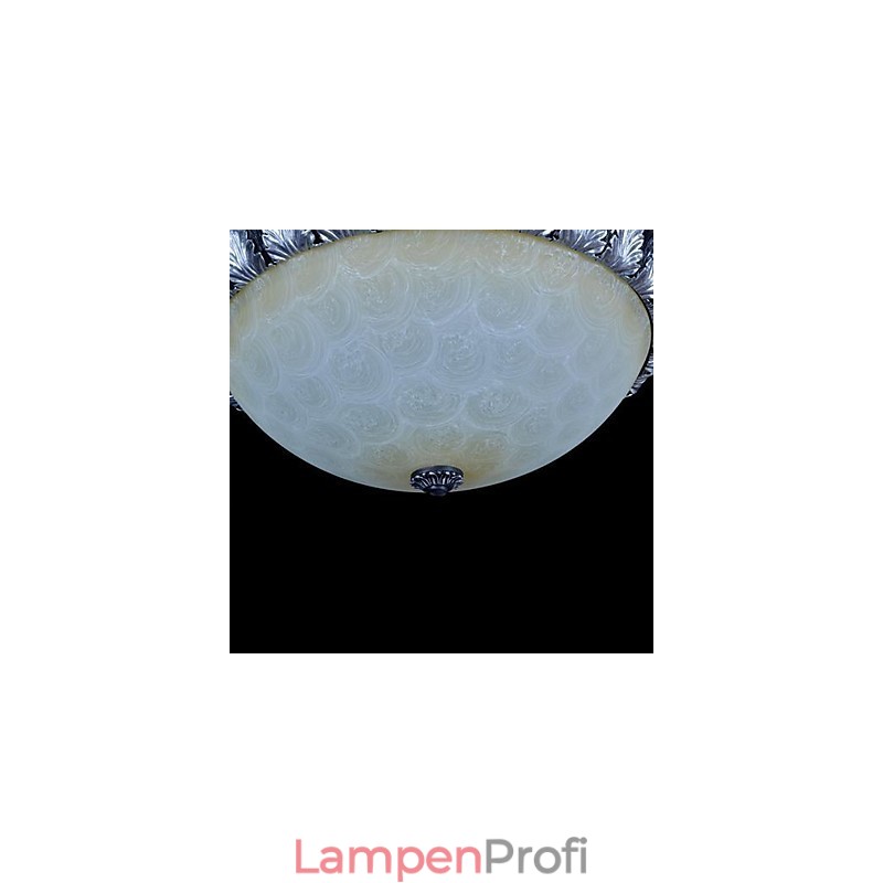 Deckenleuchte Muster Glas Harz Silber Carving Europäischen Klassischen