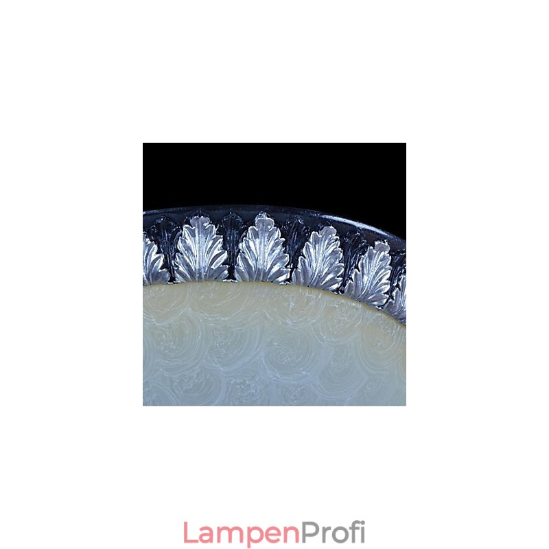 Deckenleuchte Muster Glas Harz Silber Carving Europäischen Klassischen