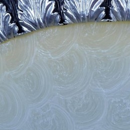 Deckenleuchte Muster Glas Harz Silber Carving Europäischen Klassischen