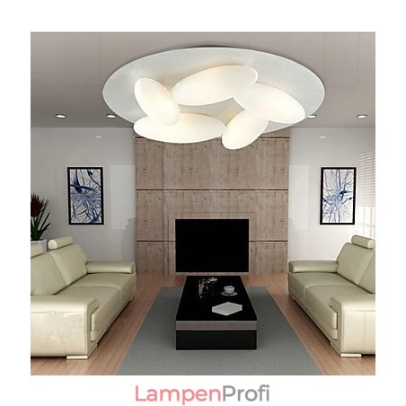 Moderne Deckenleuchte mit 5 Lichtern (G9-Glühbirnensockel) Moderne Deckenleuchte mit 5 Lichtern (G9-Glühbirnensockel)