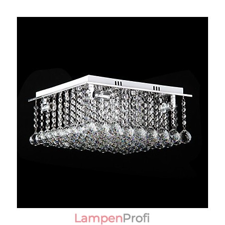 Moderne zeitgenössische Kristall galvanisierte Metall Flush Mount Moderne zeitgenössische Kristall galvanisierte Metall Flush Mount